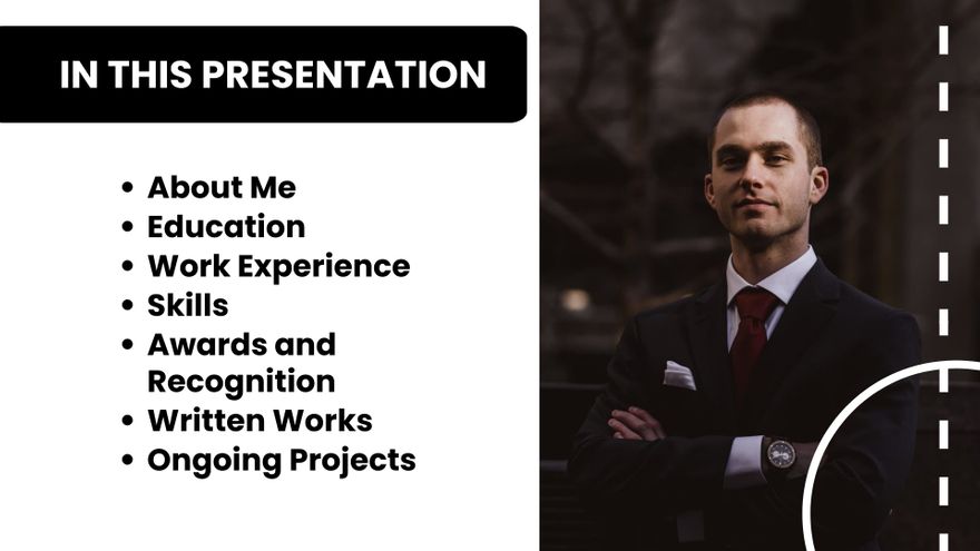 Free Political Scientist CV Presentation Template to Edit Online