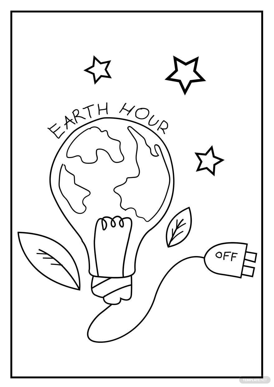Free Earth Hour Image Drawing
