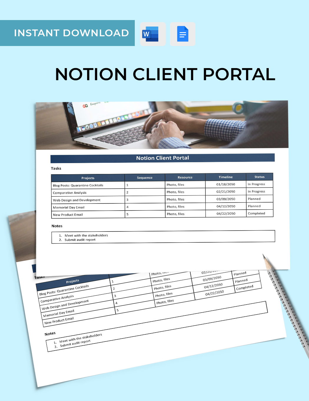 Notion Client Database Template