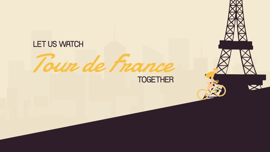 Free Tour de France Invitation Background