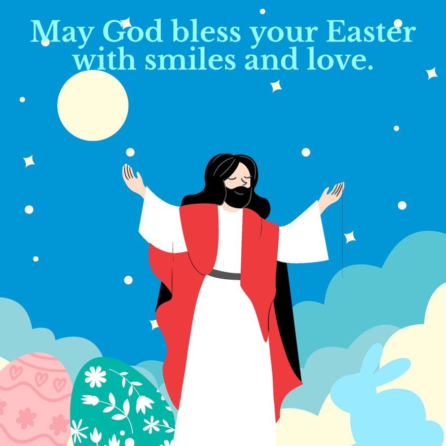 Easter Greeting Card Vector