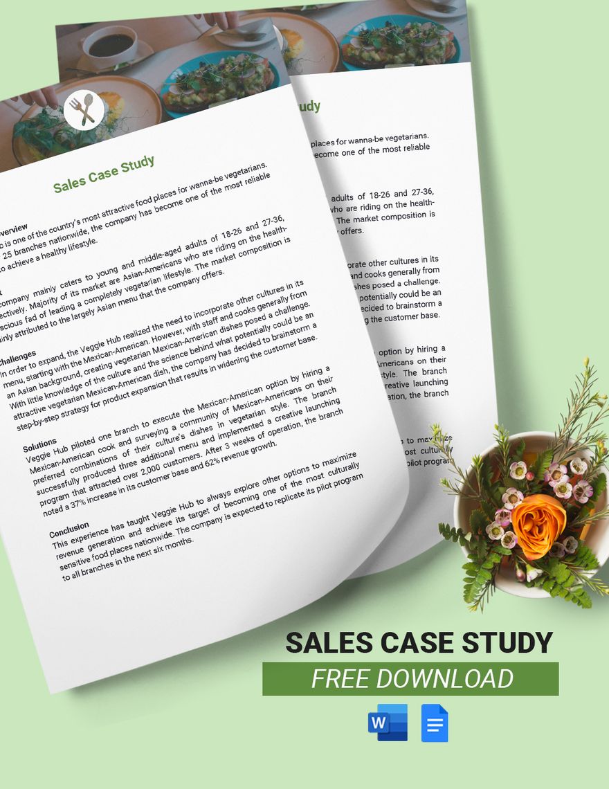 Sales Case Study Template