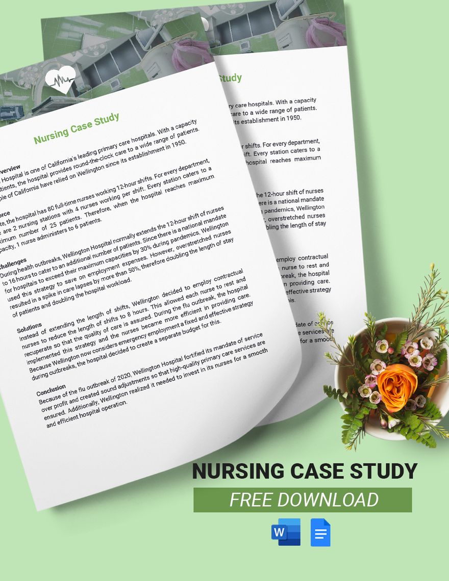 Nursing Case Study Template
