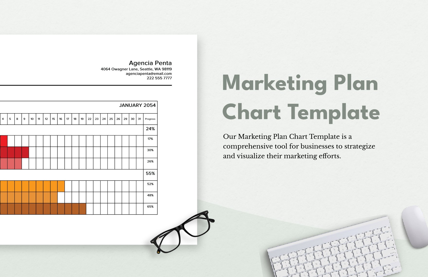 Marketing Plan Chart Template