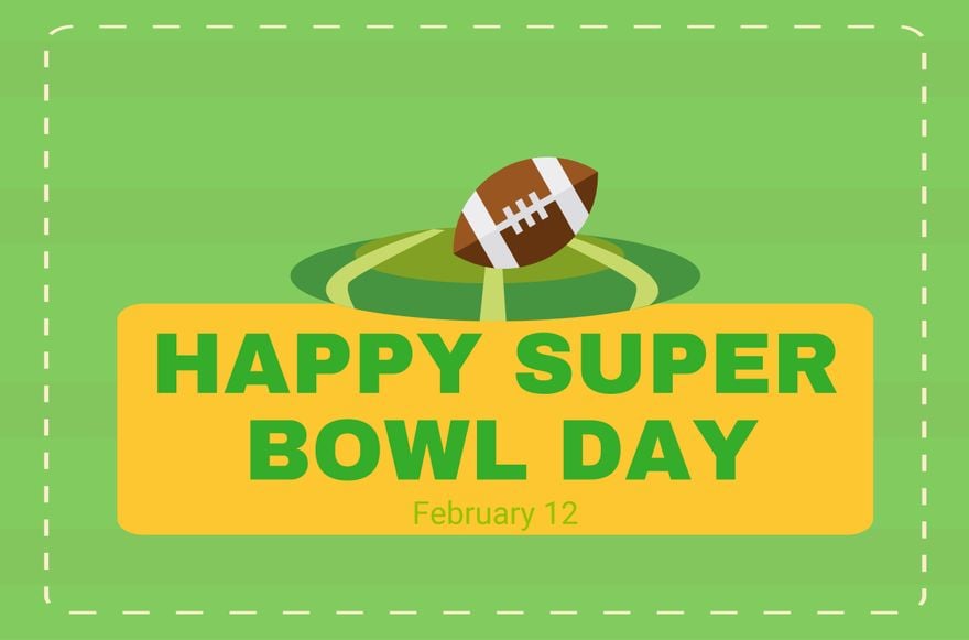 Happy Super Bowl Banner