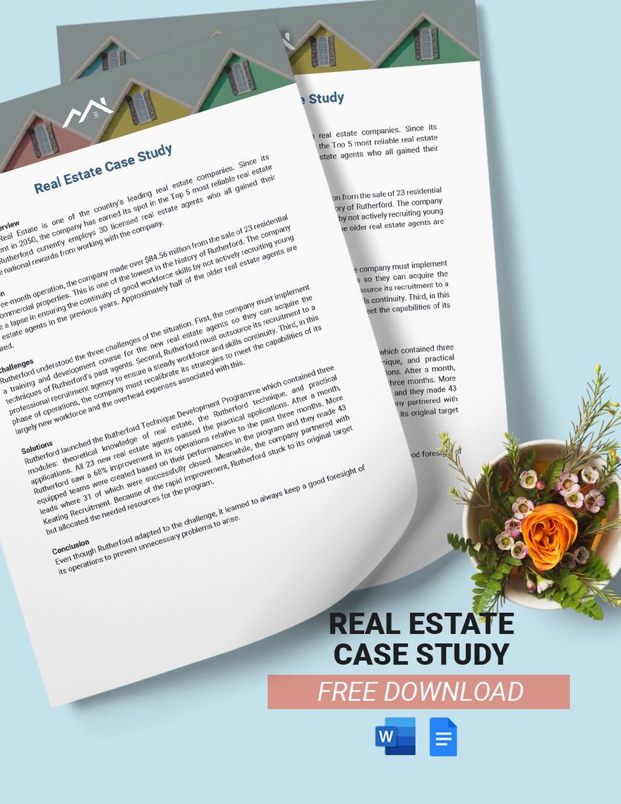 Real Estate Case Study Template