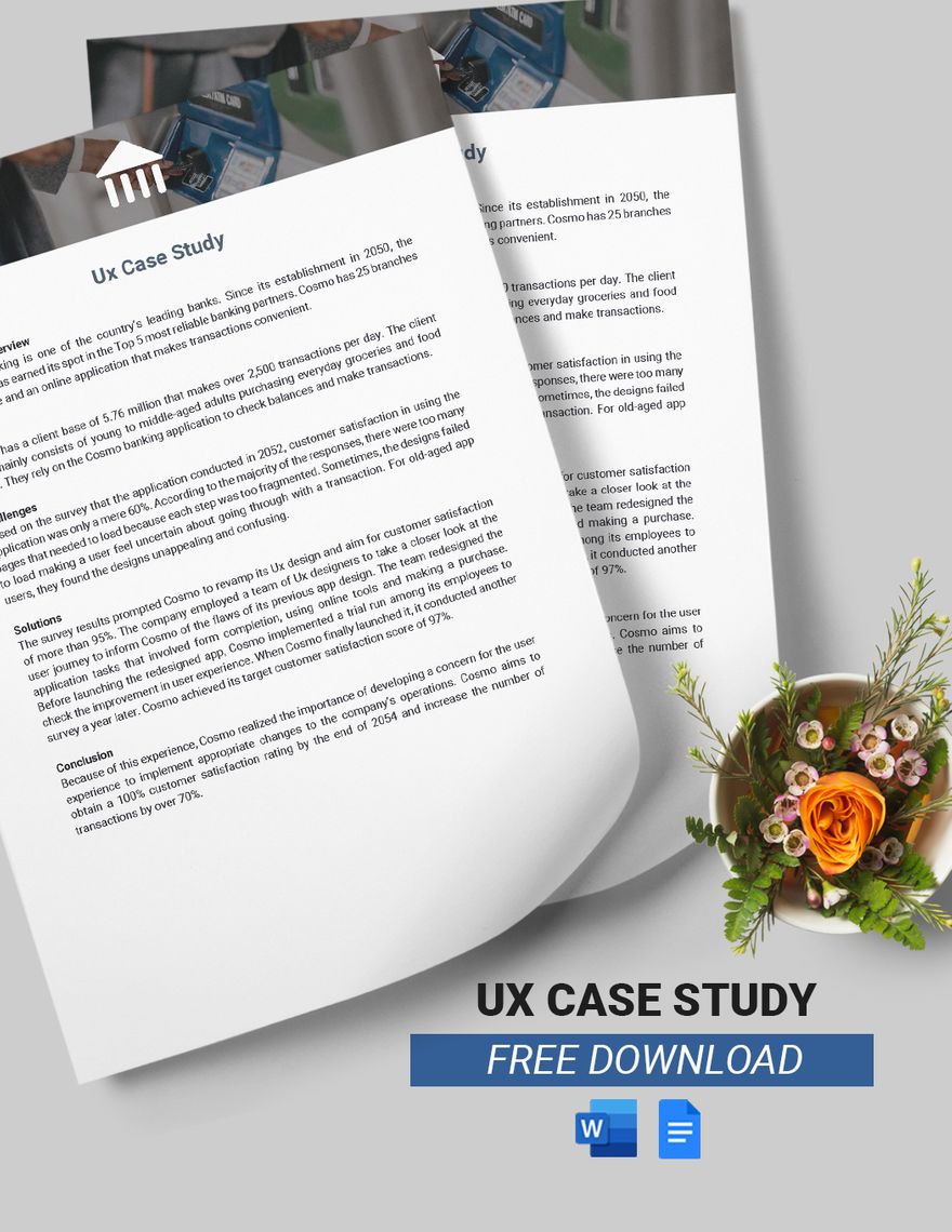 Free Free Ux Case Study Template Download in Word, Google Docs
