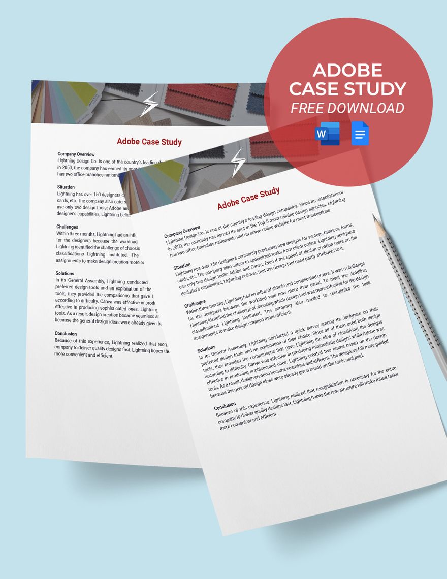 Adobe Case Study Template