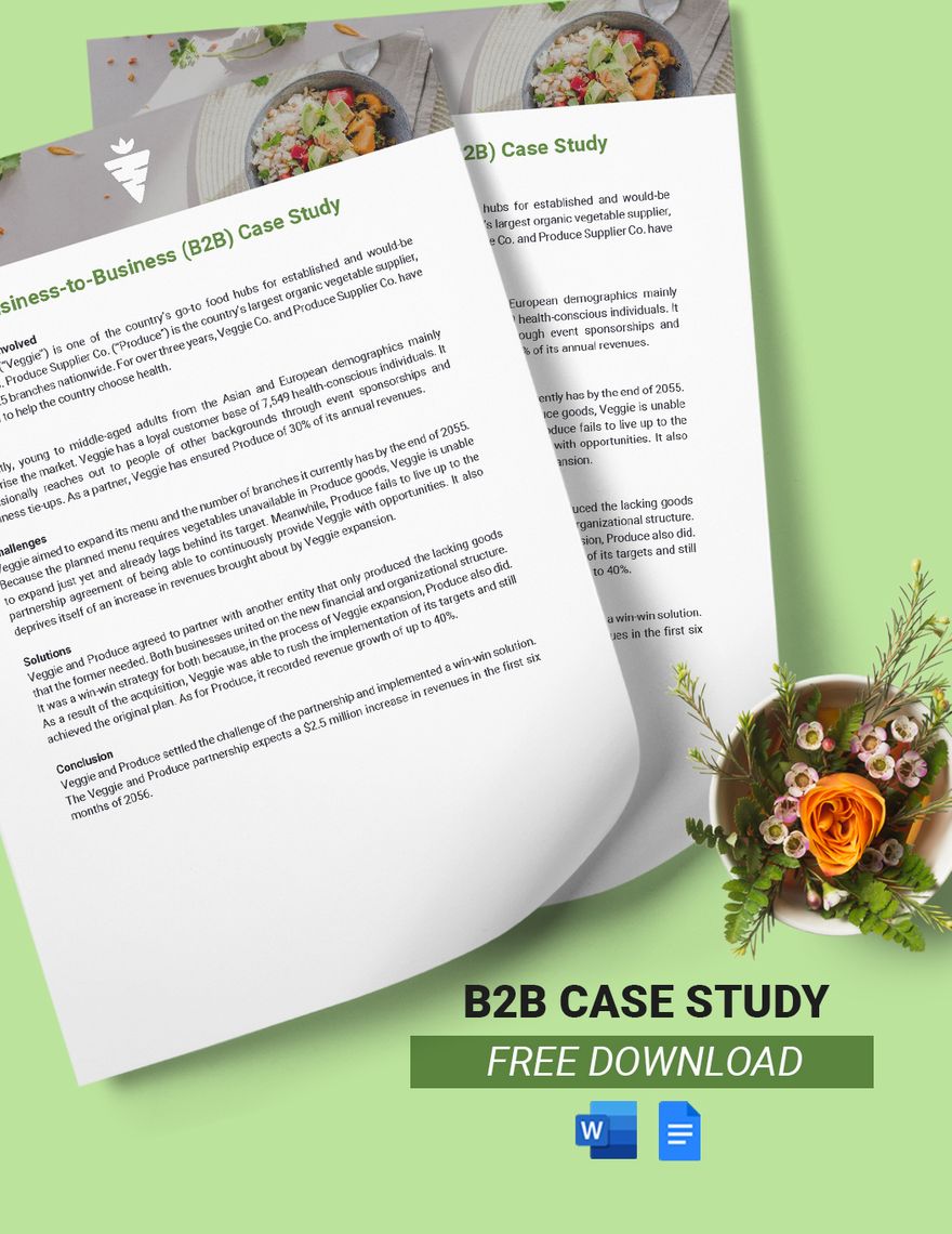 Free B2b Case Study Template