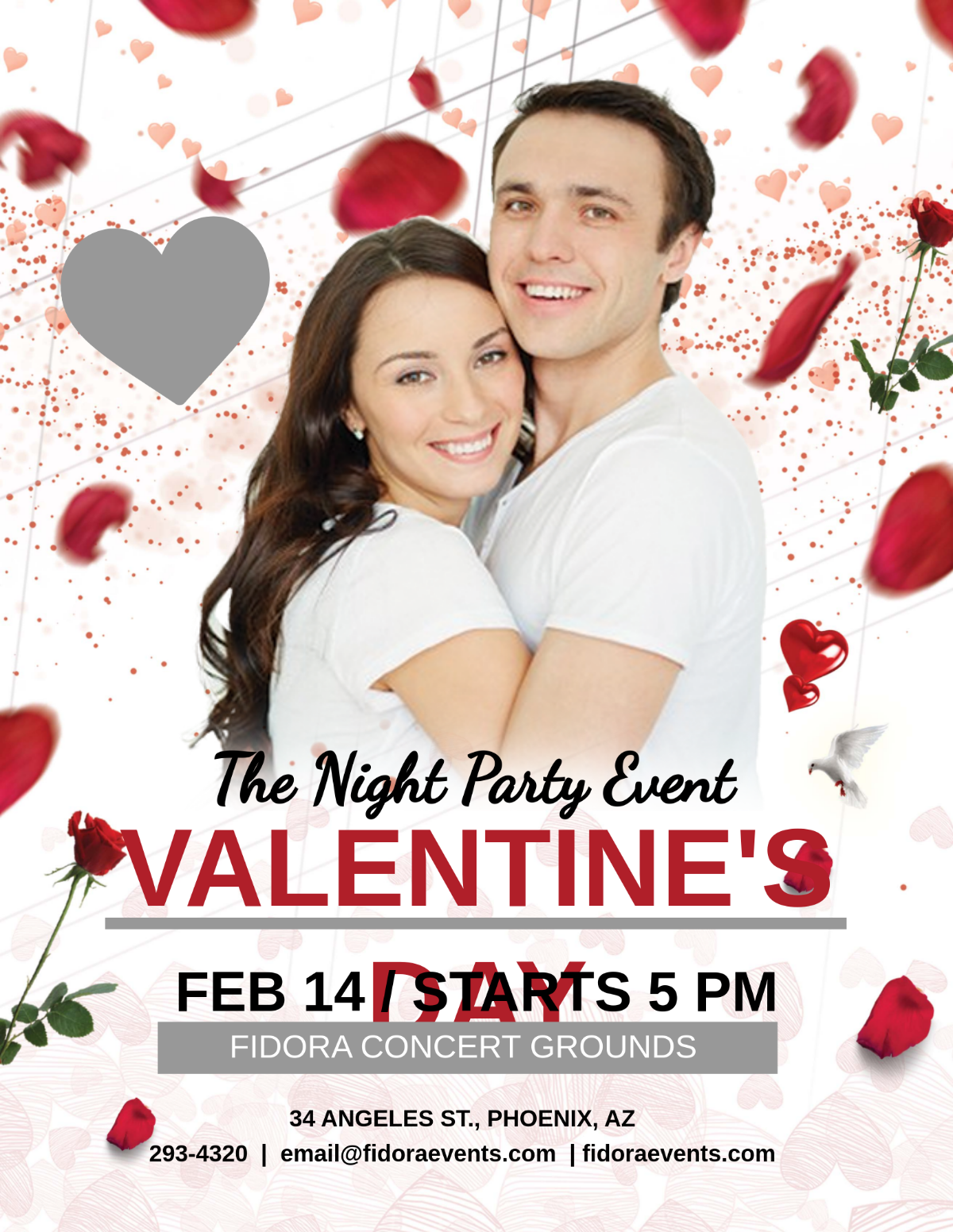 Free Valentine's Day Party Flyer Template