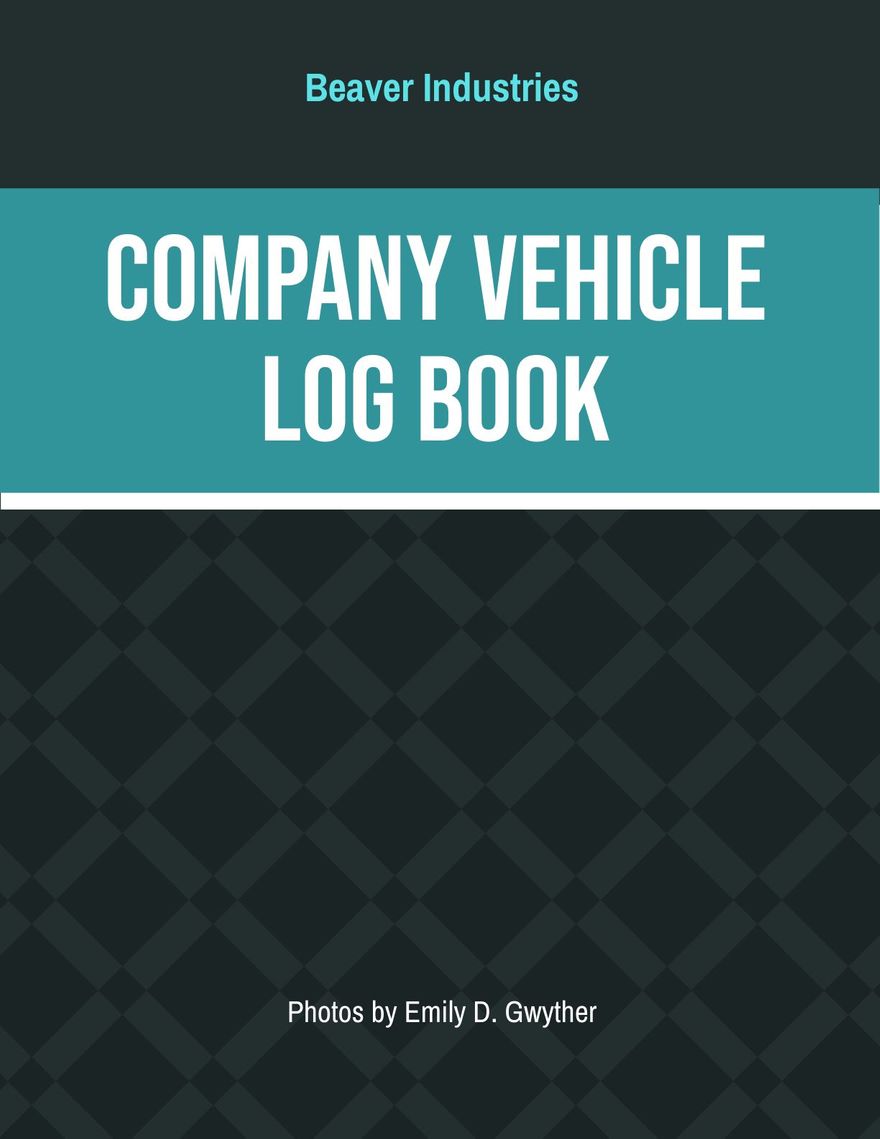 Vehicle Log Book Template