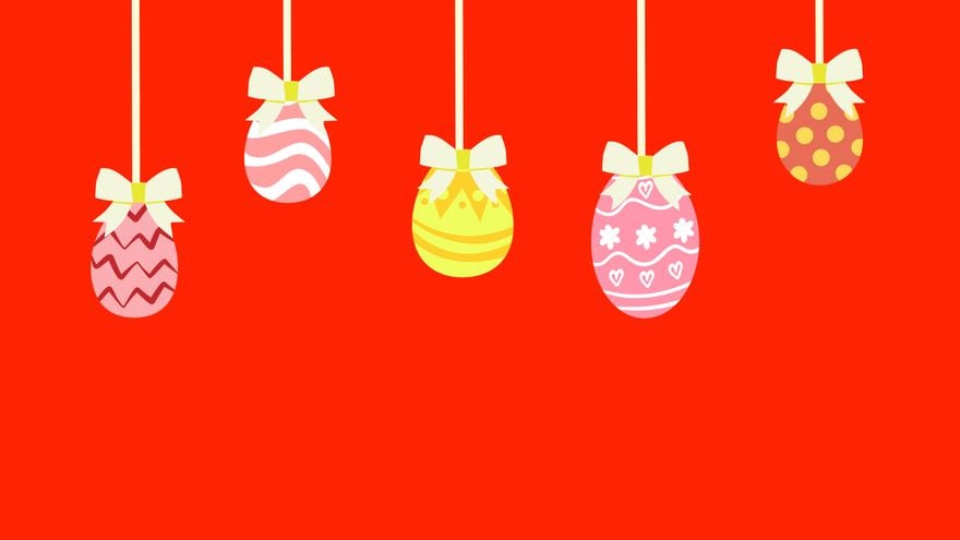 Easter Red Background