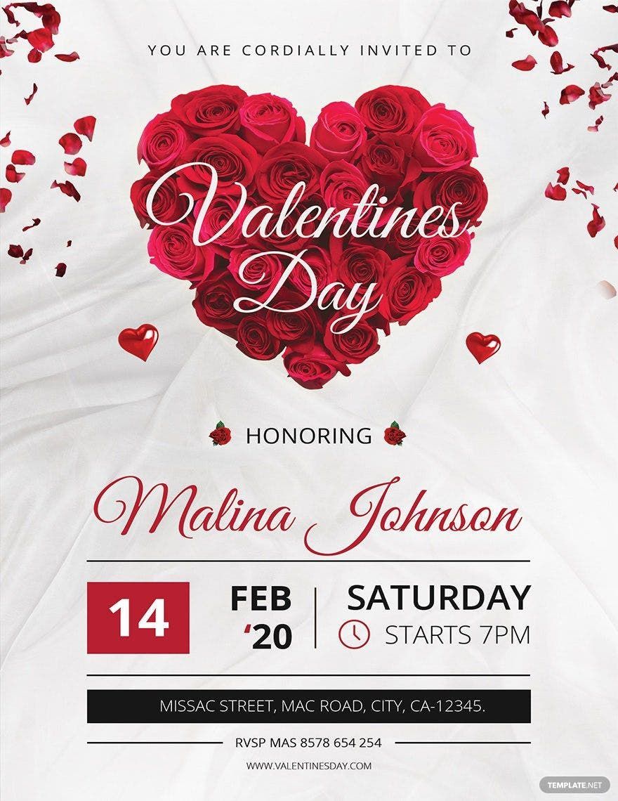 Valentines Day Invitation Template