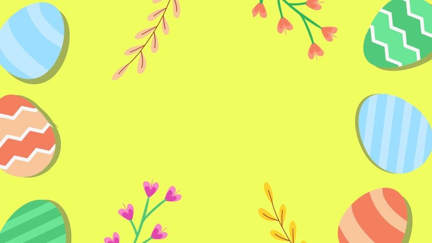 Free Easter Yellow Background in PDF, Illustrator, PSD, EPS, SVG, JPG, PNG