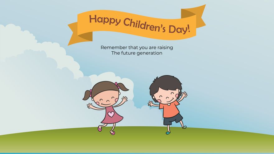 Children's Day Greeting Card Background