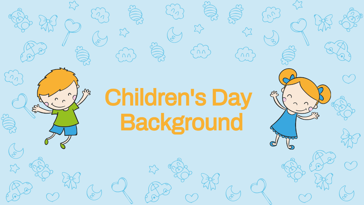 Children's Day Background Template
