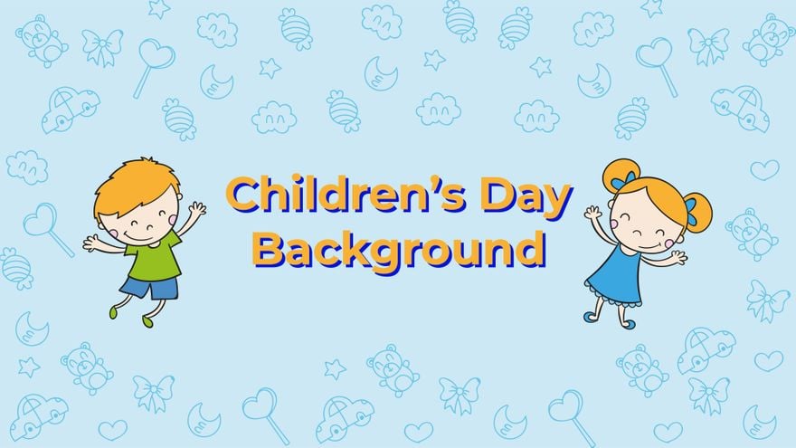 Free Children's Day Background in PDF, Illustrator, PSD, EPS, SVG, JPG, PNG