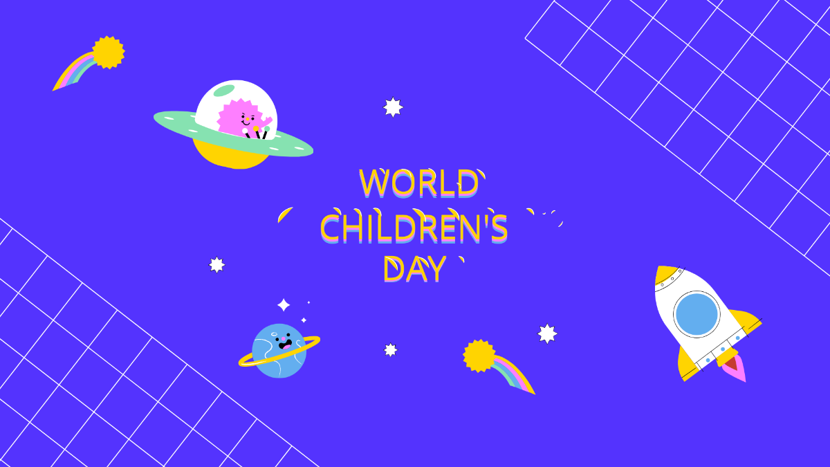 Children's Day Vector Background Template