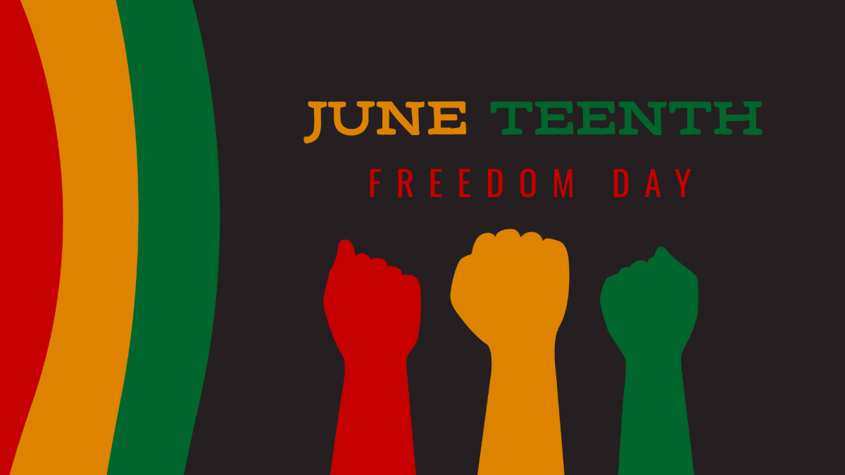 Juneteenth Image Background Template