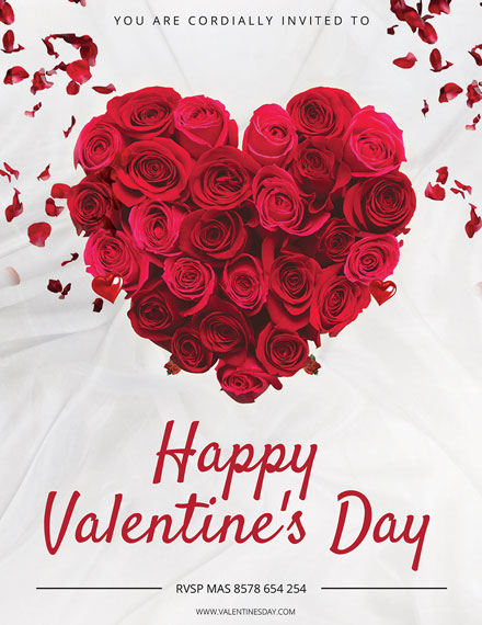 Happy Valentine's Day Greeting Card Template - Download in PSD ...