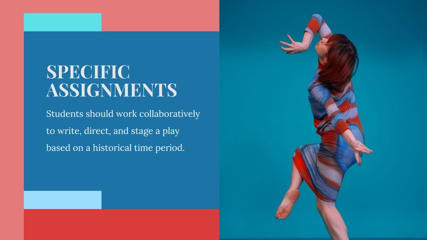 Free Performing Arts Center Presentation Template to Edit Online