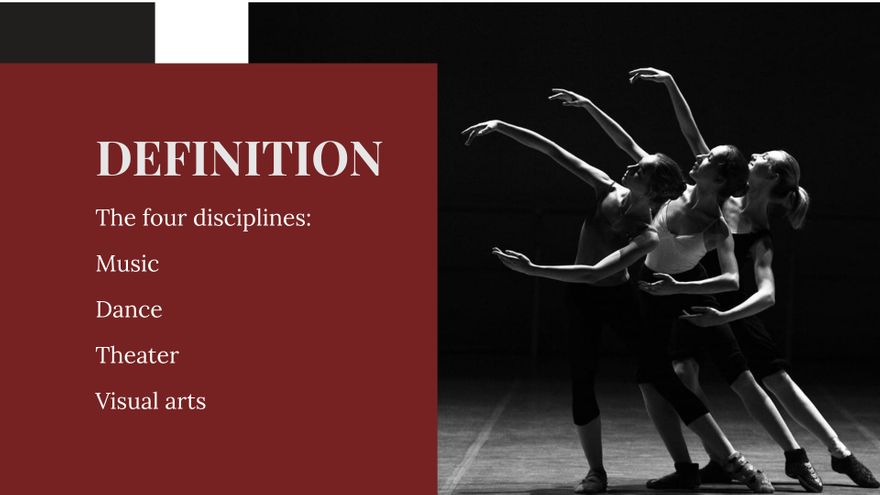 Free Performing Arts Center Presentation Template to Edit Online