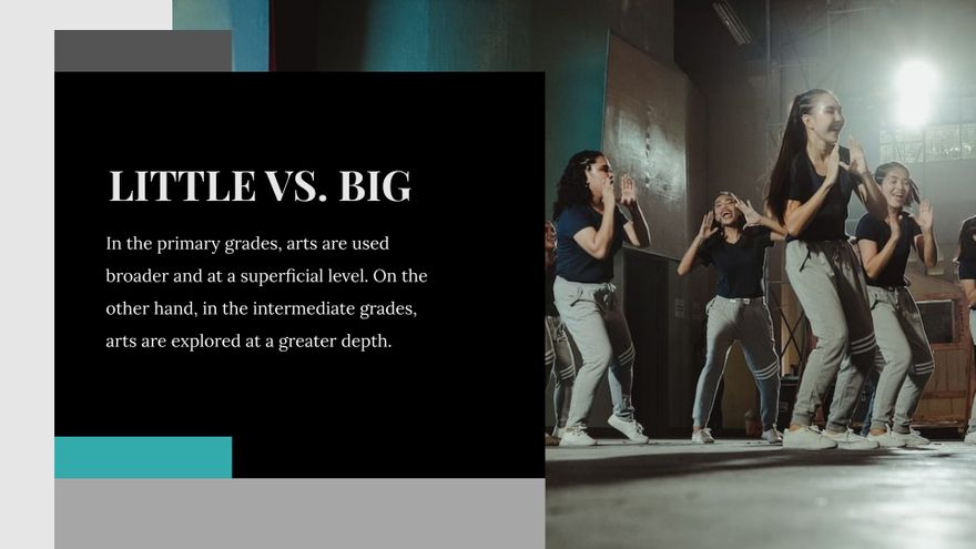 Free Performing Arts Center Presentation Template to Edit Online