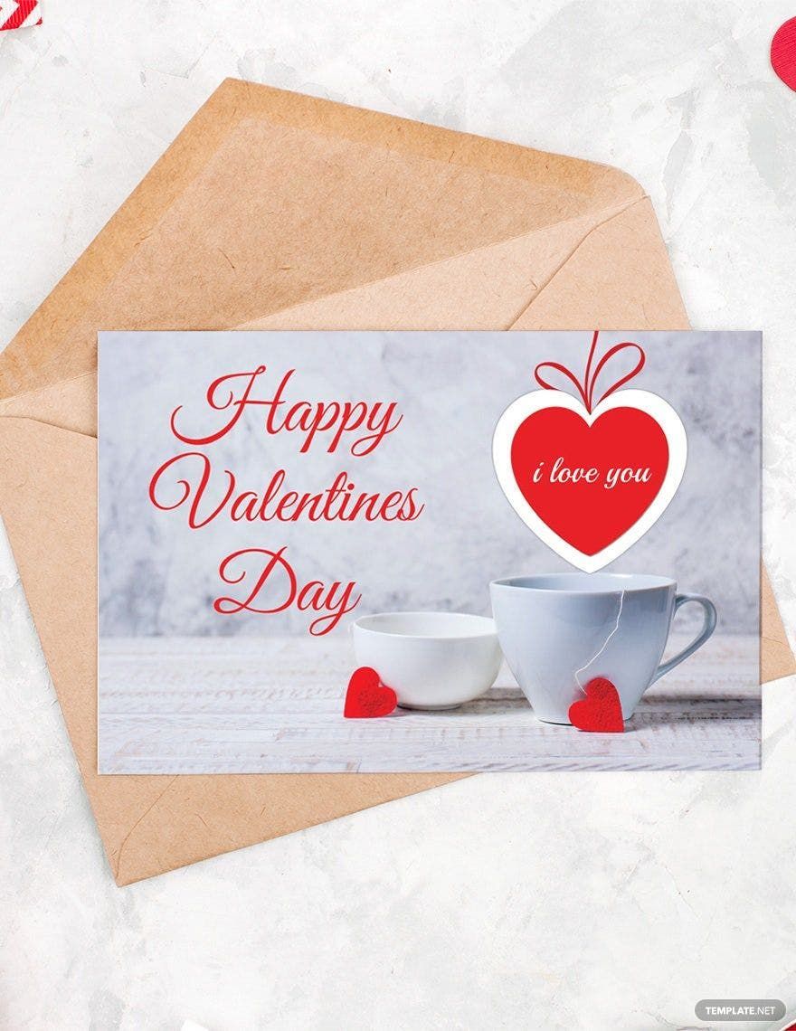 Special Valentine's Greeting card Template
