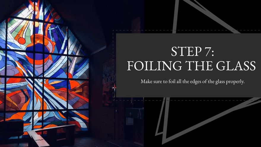 Free Glass Arts Technician Presentation Template to Edit Online