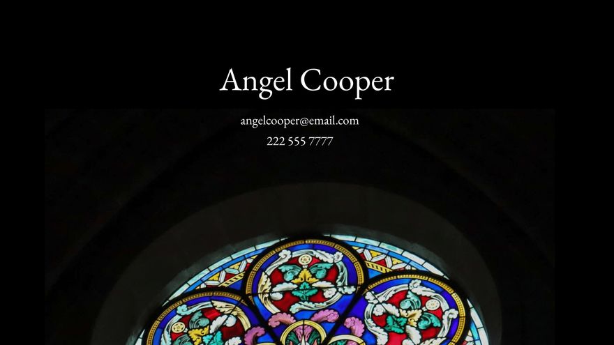 Free Glass Arts Technician Presentation Template to Edit Online