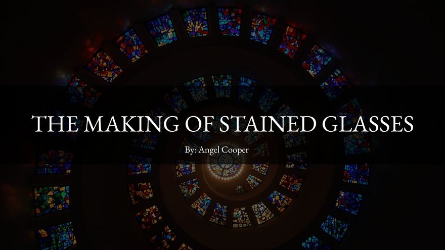 Free Glass Arts Technician Presentation Template to Edit Online