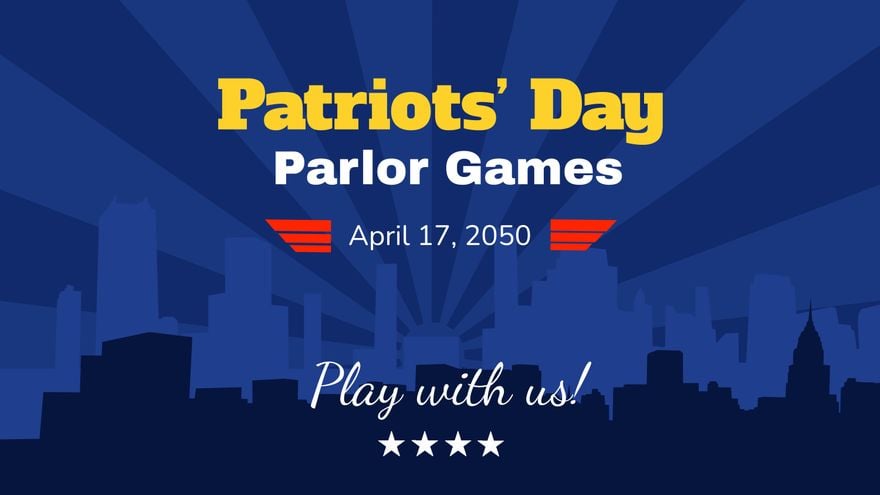 Patriots' Day Invitation Background