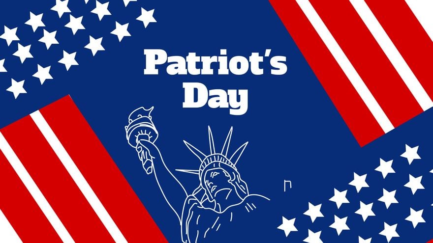 Patriots' Day Abstract Background