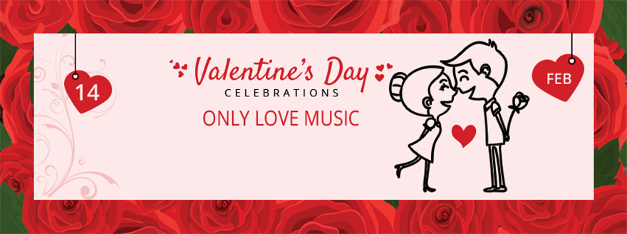 Printable Valentine's Day Facebook Cover Template