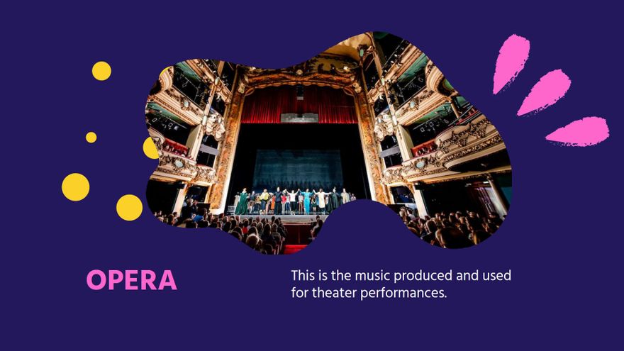 Free Pretty Music Presentation Template to Edit Online
