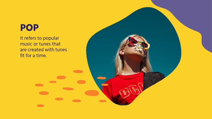 Free Pretty Music Presentation Template to Edit Online