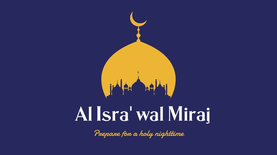 Al Isra' wal Miraj Flyer Background