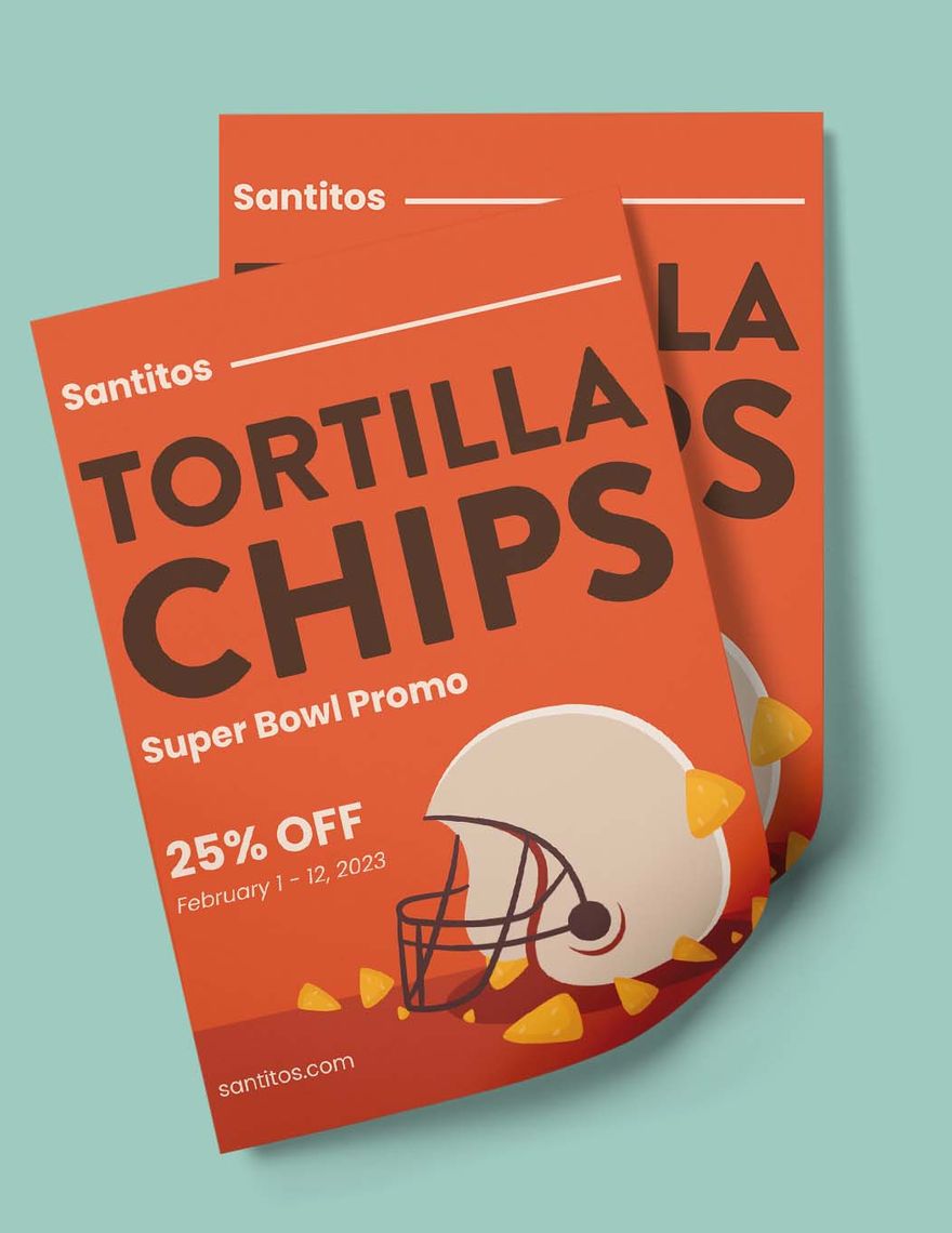 Super Bowl Advertising Flyer