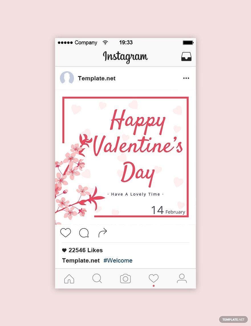 Valentine's Day Instagram Post Template