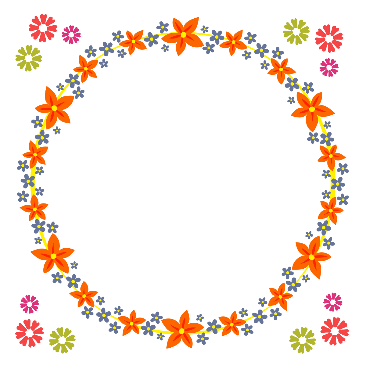 May Day Border Clipart