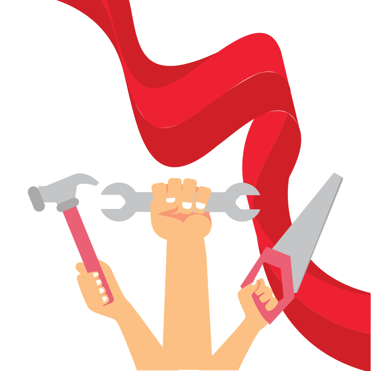 Transparent May Day Clipart Template