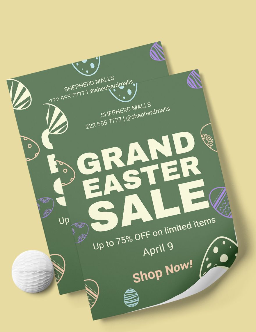 Easter Advertising Flyer in Word, Google Docs, Illustrator, PSD, EPS, SVG, JPG, PNG