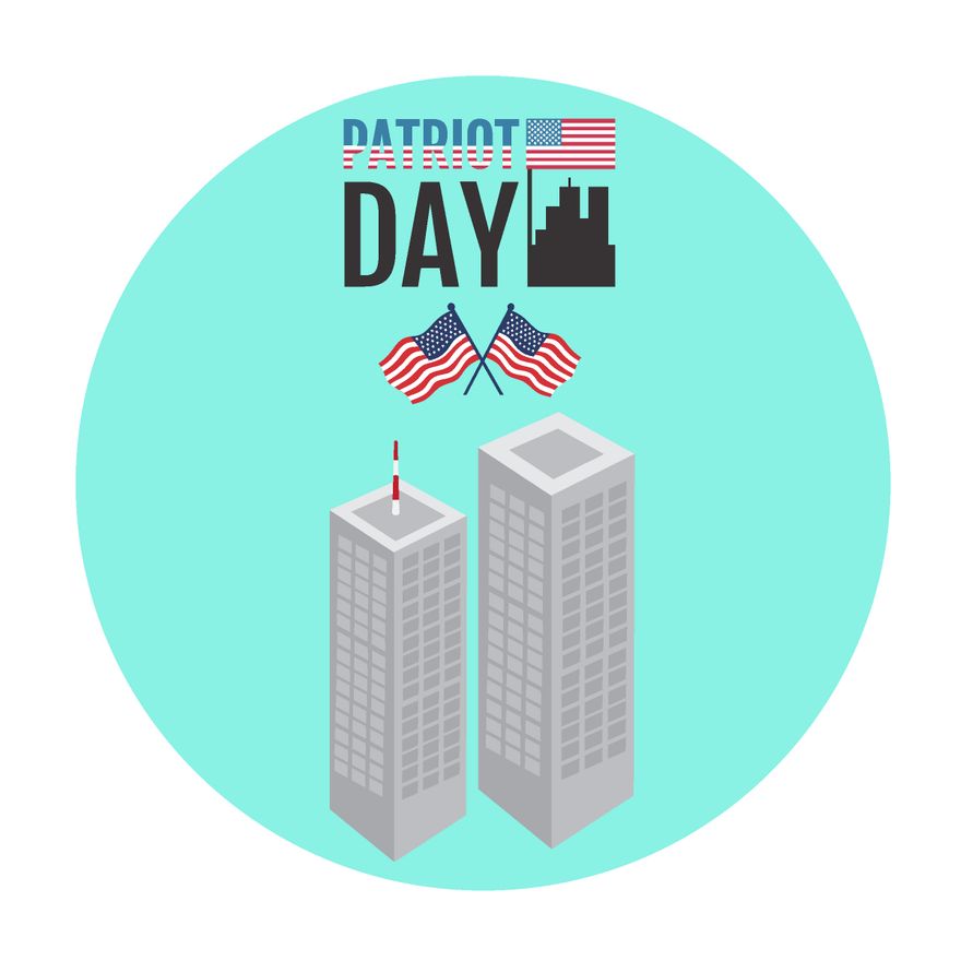 Patriots' Day Logo Vector