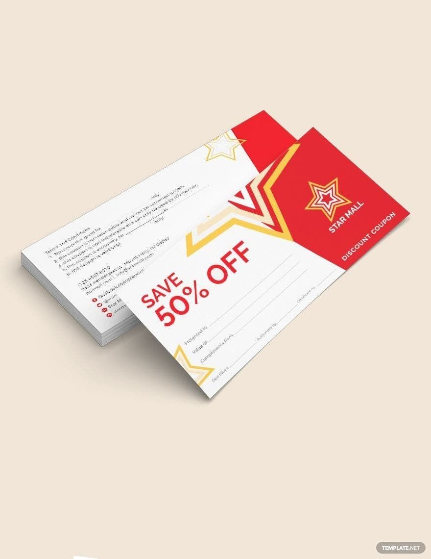 Blank Coupons Template in Word, Illustrator, PSD, Apple Pages, Publisher