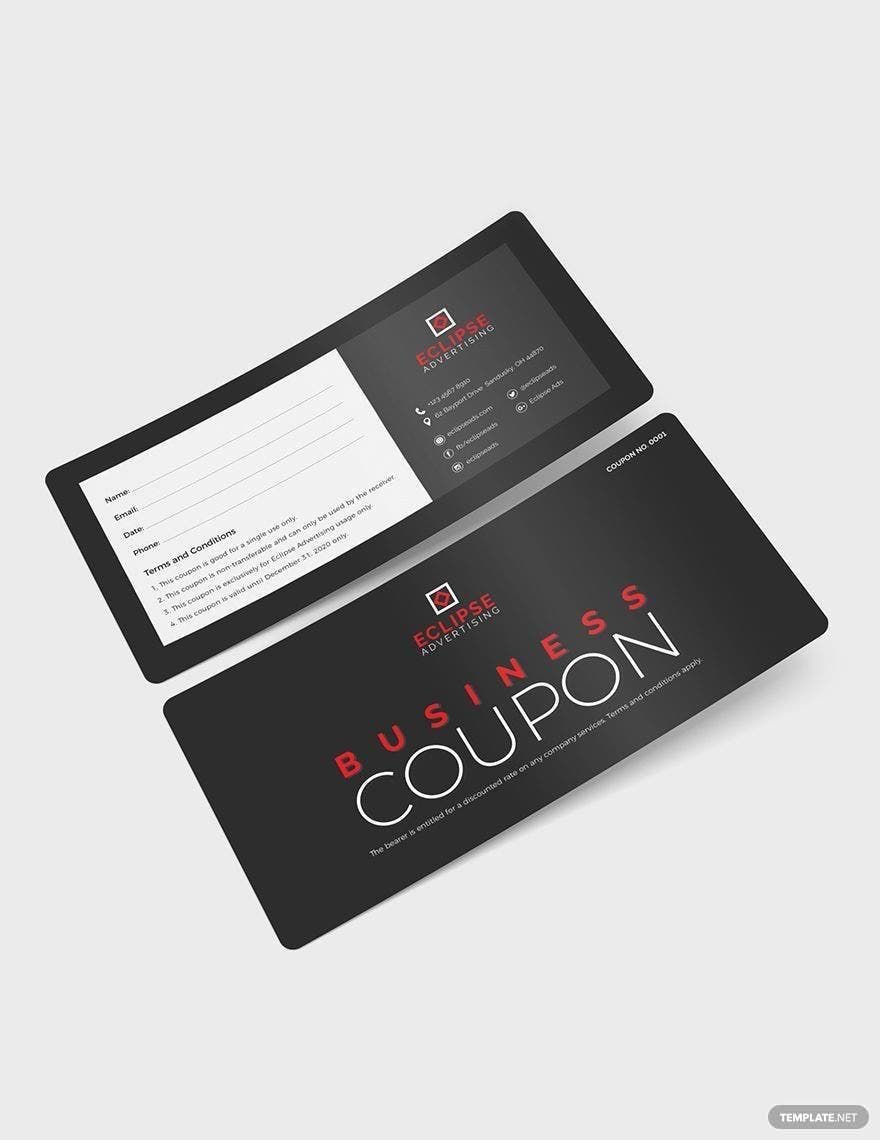 Business Coupons Template