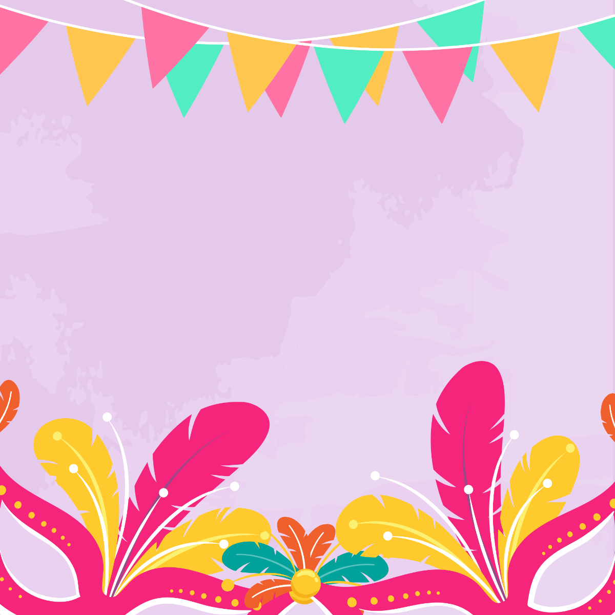 Purim Clipart Vector Template