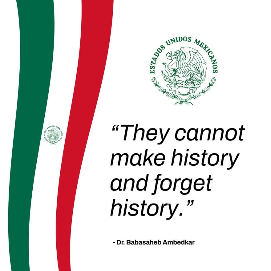 Mexico Constitution Day Quote Vector