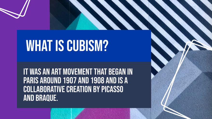 Free Cubist Art Minitheme Presentation Template to Edit Online
