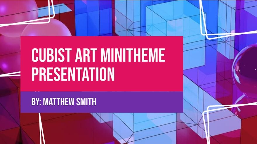 Cubist Art Minitheme Presentation