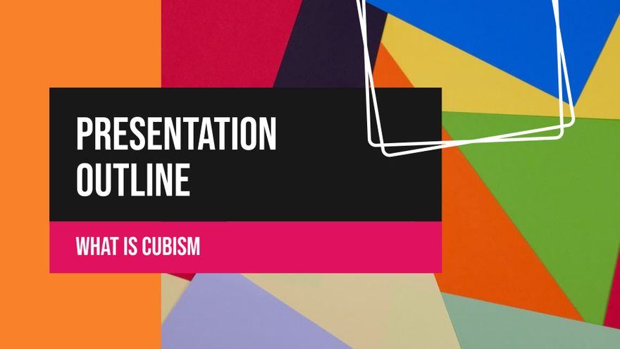 Free Cubist Art Minitheme Presentation Template to Edit Online